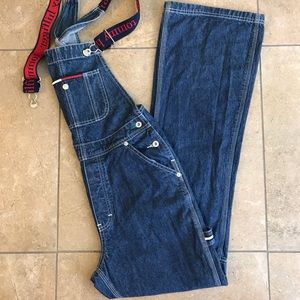 VTG TOMMY HILFIGER Bib Carpenter Denim Overalls
